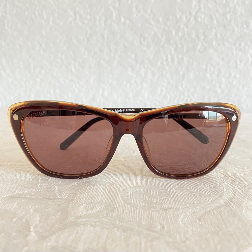 BALMAIN brown cat eye sunglasses